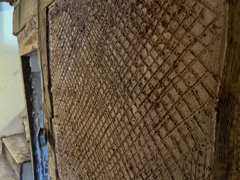 lime plaster scratch coat by naturally plastered shropshire